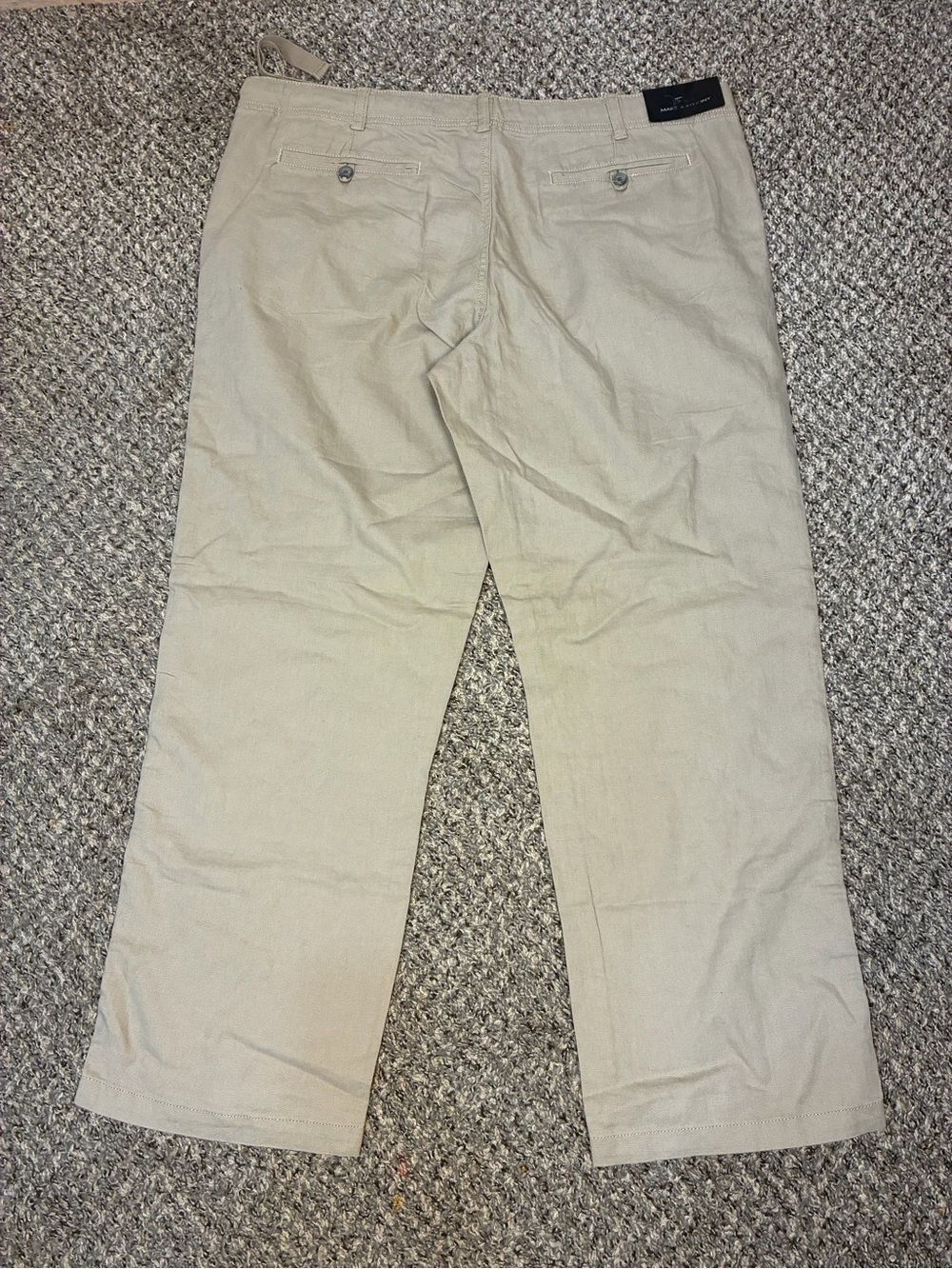 Marc Anthony Men’s Linen Cotton Blend Slim Fit Pants - Picture 3 of 10